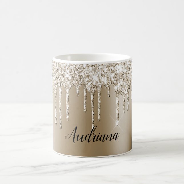 Mug Cream Gold Glitz Parties scintillant Ice Cream Dri (Centre)