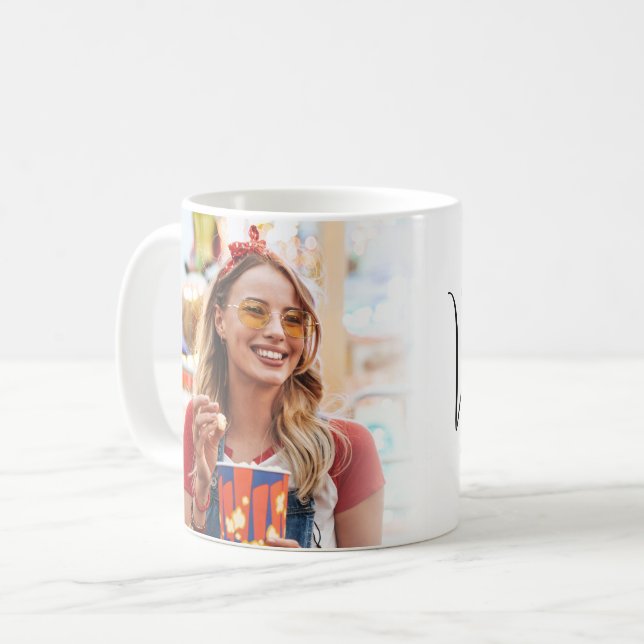 Mug Create Your Own Custom Photo Monogram  (Devant gauche)