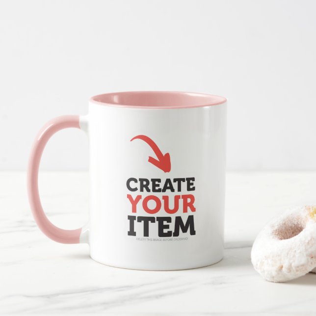 Mug CREATE-YOUR-OWN do-it-yourself conçoivent le (Avec donut)