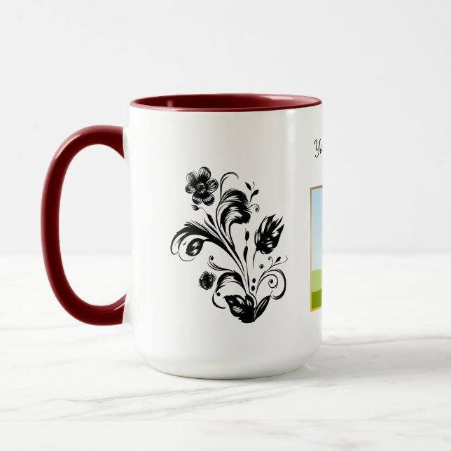 Mug Create Your Own personalized Template Text  (Gauche)