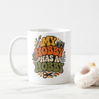 Mug Créateur Mon passe-temps a un hobby rétro créatif