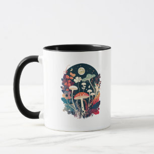 Mug Création de champignon Aesthetic Goblincore et Cot