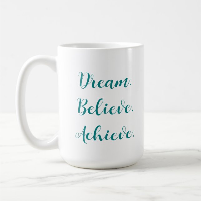 Mug Création de devis personnalisée Croire atteindre l (Gauche)