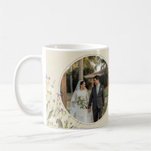 Mug Création florale élégante pour cadeaux de demoisel