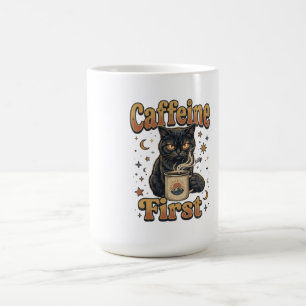 Mug Création Matin Café Chat Noir