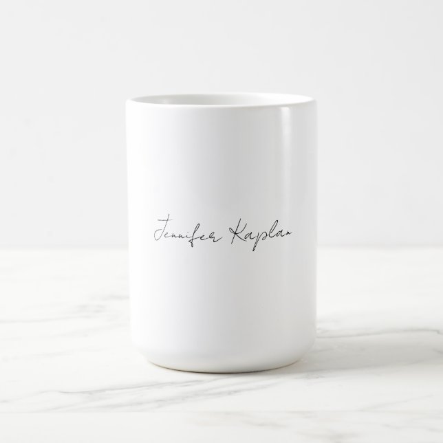 Mug Creative classique blanc minimaliste professionnel (Centre)