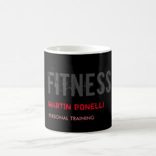Mug Créative Retro Black Grey Dynamic Personal Trainer