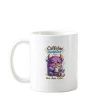 Créature de café mignonne, design amusant pour les