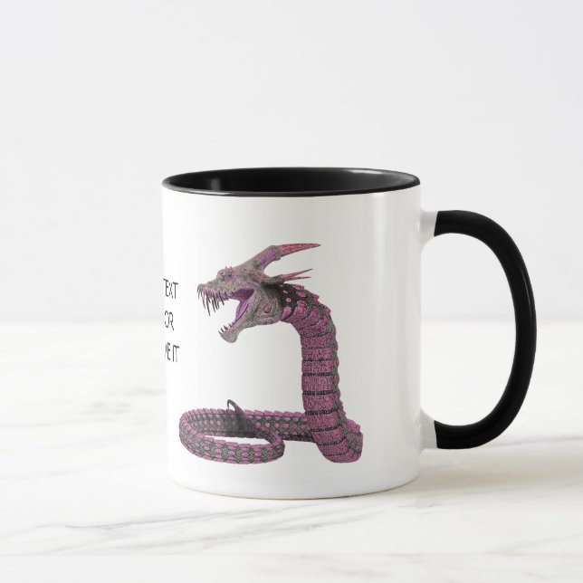 Mug Créature Imaginaire rose pourpre (Droite)