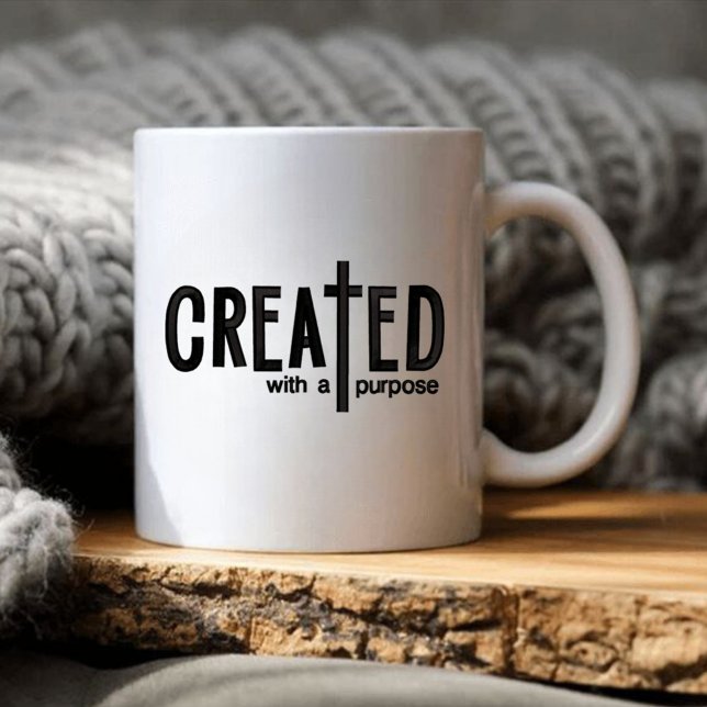 Mug Créé avec une croix de musc à usage (Créateur téléchargé)