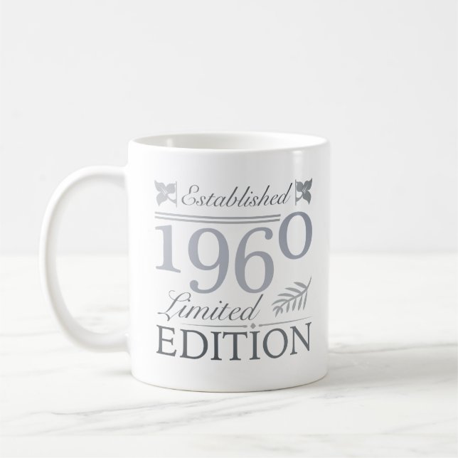 Mug Créé en 1960 60e anniversaire (Gauche)