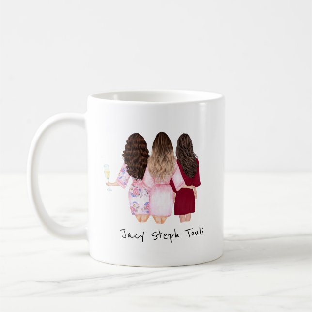 Mug Créer son propre logo Carte de visite CERISE PINK  (Gauche)