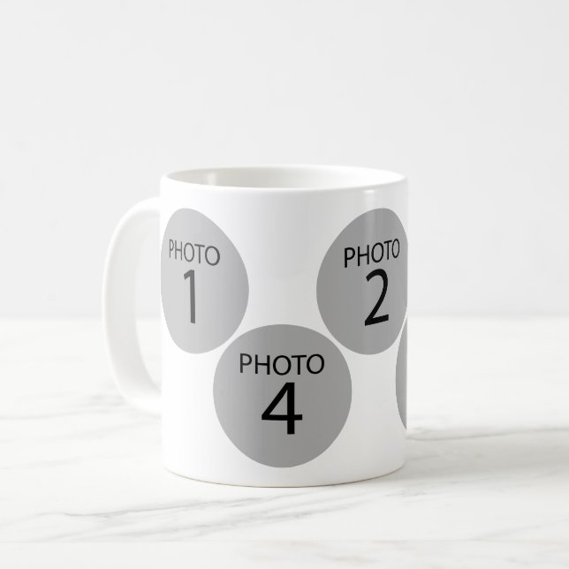 Mug Créer un modèle original 5 TOUR PHOTO COLLAGE (Devant gauche)