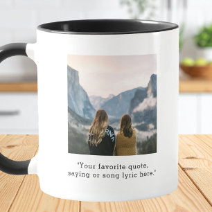 Mug Créer votre propre photo de devis personnalisée