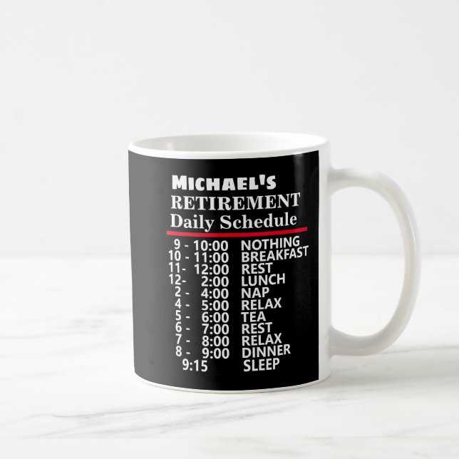 Mug Créer votre propre programme amusant de retraite c (Droite)