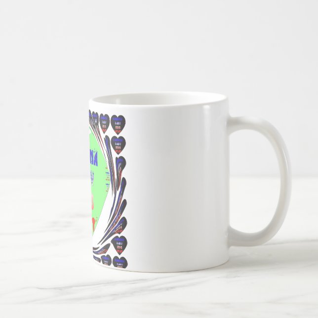 Mug Créez vos propres coeurs lumineux conception bébé  (Droite)