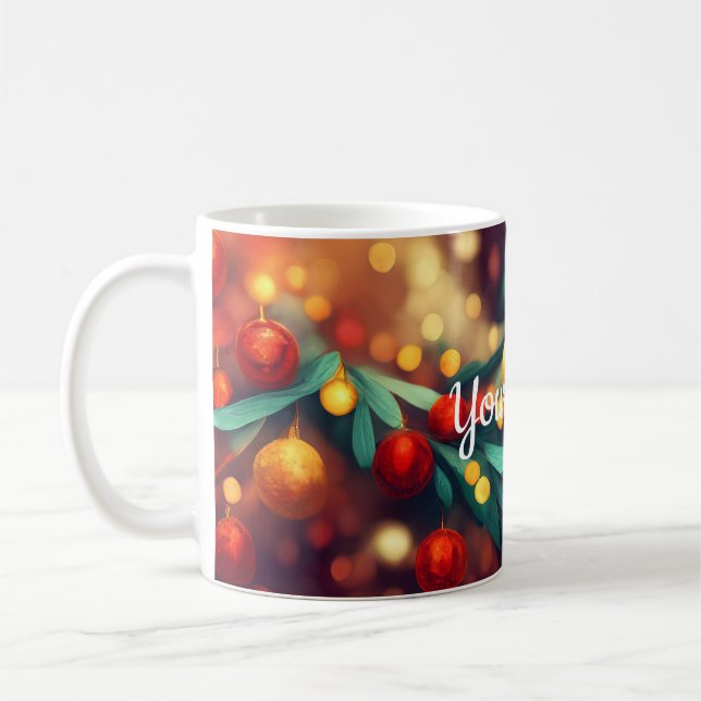 Mug Créez vos propres ornements de Noël (Gauche)