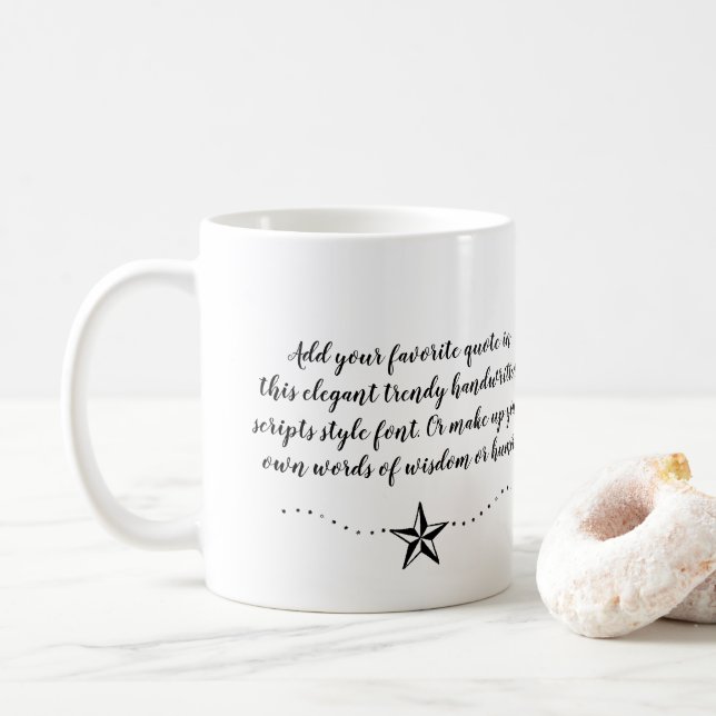 Mug Créez Votre Devis Personnalisé Et Chéri En Disant  (Avec donut)