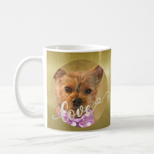 Mug Créez votre propre animal de compagnie 2 Photos   (Gauche)