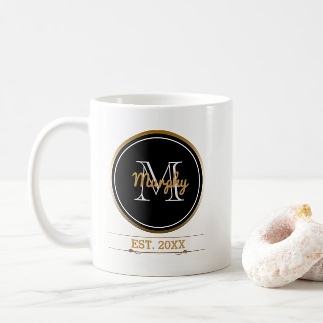 Mug Créez votre propre année établie par famille du (Avec donut)