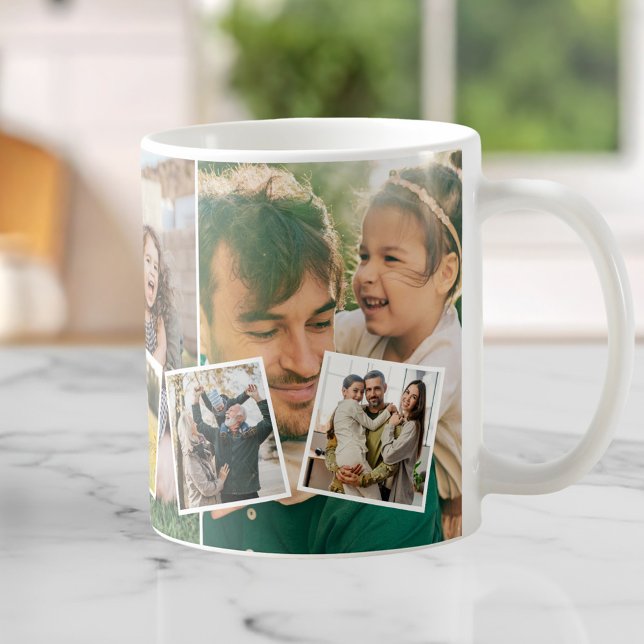 Mug Créez votre propre collage personnalisé de 8 photo (Créateur téléchargé)