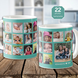 Mug Créez votre propre collection de photos 22 Nom de 
