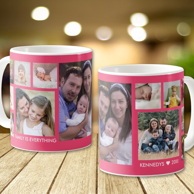 Mug Créez votre propre collection de photos de famille (Créateur téléchargé)