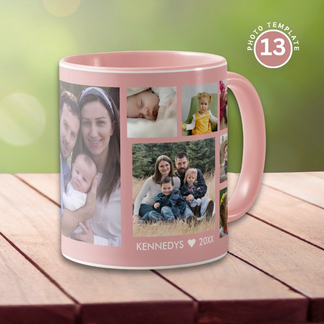 Mug Créez votre propre collection de photos de famille (Créateur téléchargé)