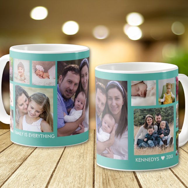 Mug Créez votre propre collection de photos de famille (Créateur téléchargé)