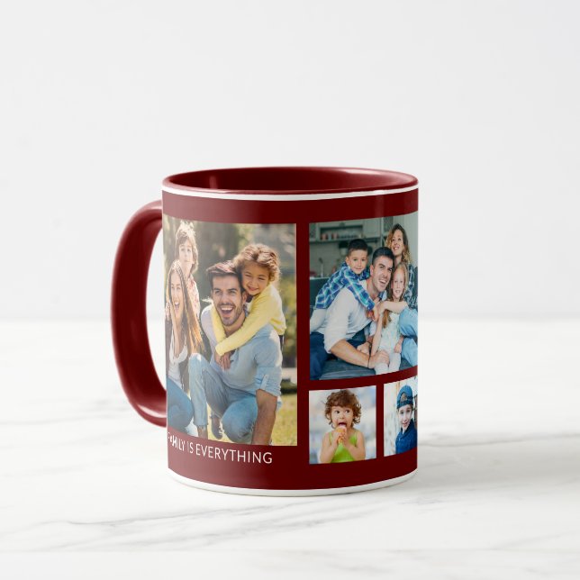 Mug Créez votre propre collection de photos de famille (Devant gauche)