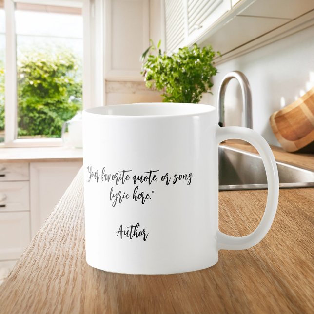 Mug Créez votre propre devis de calligraphie (Créateur téléchargé)