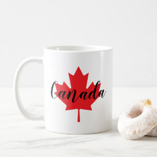 Mug Créez votre propre feuille d'érable rouge du Canad