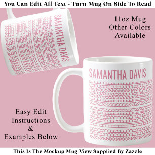 Mug Créez Votre Propre Message Caché Long & Nom 151PW