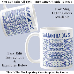 Mug Créez votre propre message et nom long caché 151Bu