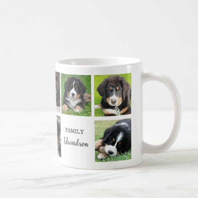 Mug Créez votre propre nom de famille de photos de chi (Droite)