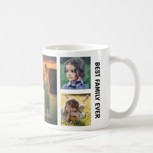 Mug Créez votre propre nom de monogramme de collage ph