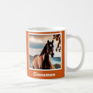 Mug Créez Votre Propre Photo De Cheval Élégante Et Per