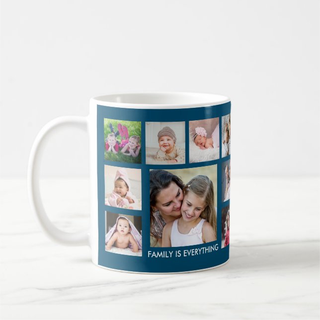 Mug Créez votre propre photo de famille 18 Citation Co (Gauche)