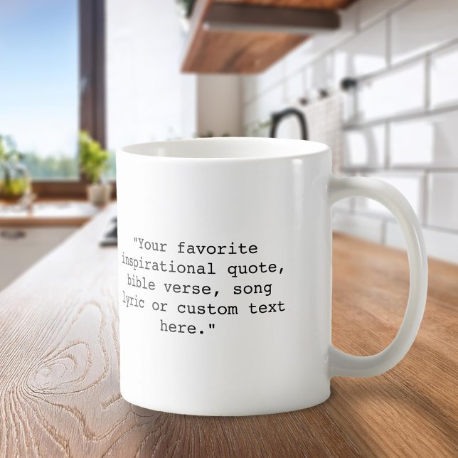Mug Créez votre propre photo personnalisée et un devis (Créateur téléchargé)
