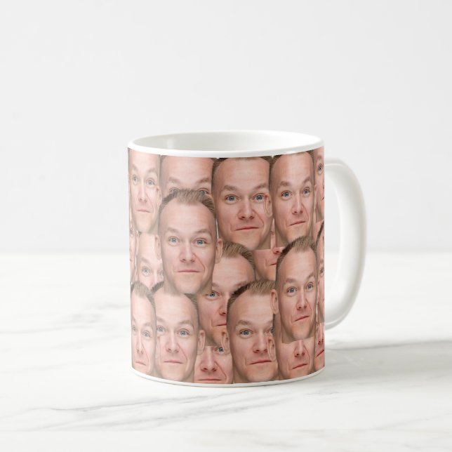 Mug Créez votre propre photo Selfie Face personnalisée (Devant droit)