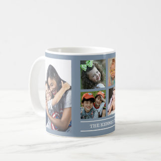 Mug Créez votre propre plaque de nom de famille Dusty