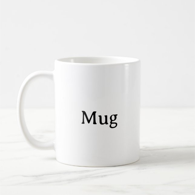 Mug Créez Votre Propre Simple Personnalisé 11oz (Gauche)