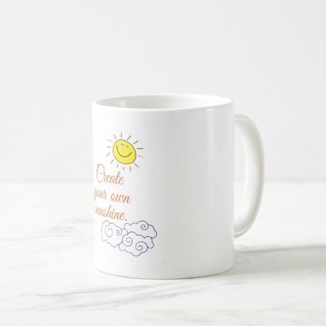 Mug Créez votre propre soleil (Devant droit)