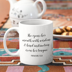 Mug Créez votre propre texte de verset biblique en cal