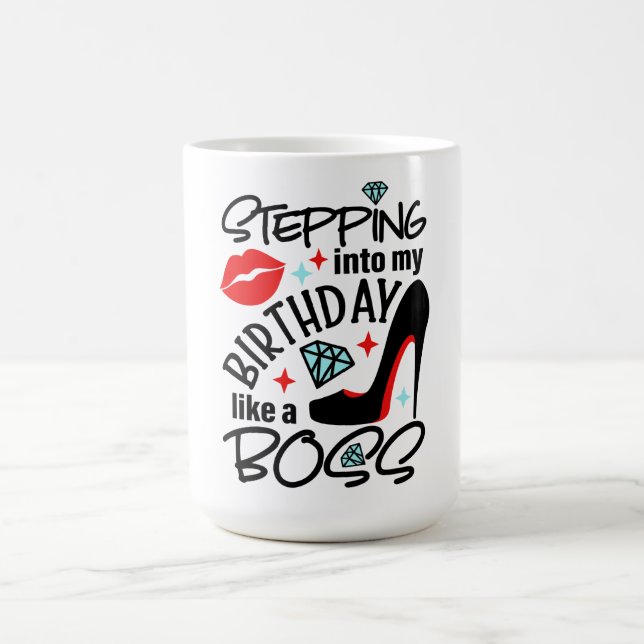 Mug Créez votre propre texte et votre propre design :  (Centre)