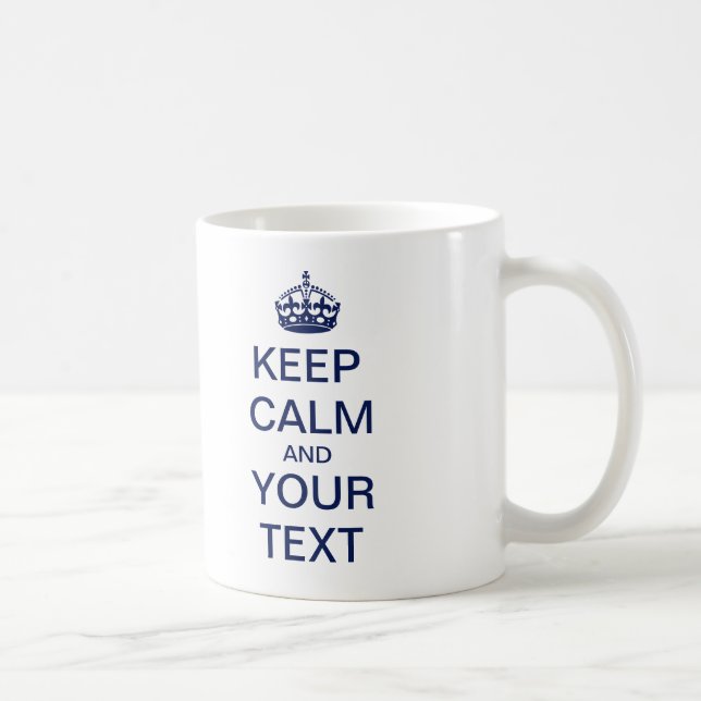 Mug Créez votre texte fait sur commande "gardent le (Droite)