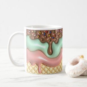 Mug Crème glacée à séchage 3D