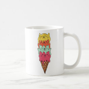 Mug Crème glacée de chats mignonne   Kawaii Kittens
