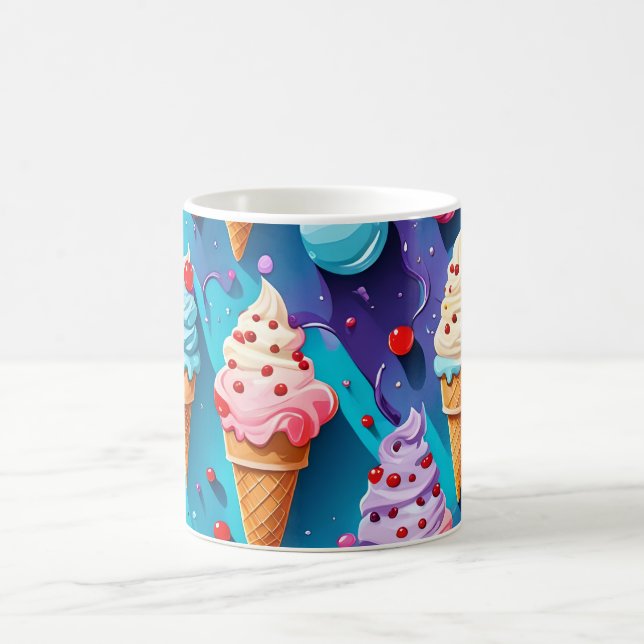 Mug Crèmes glacées Art coloré (Centre)