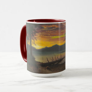 Mug Crépuscule, le lac Tahoe, c.1870s (huile sur la